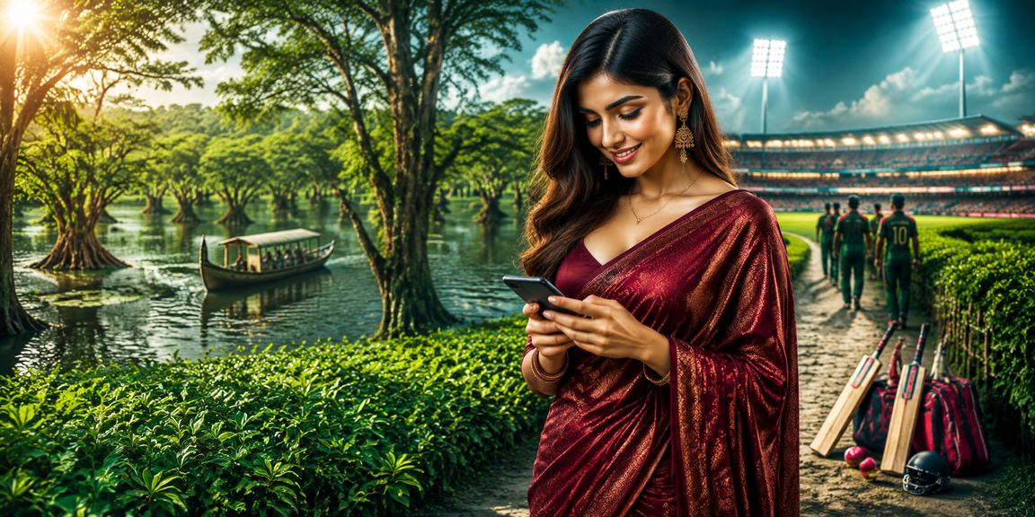 সিলেটের চা বাগানে শান্তভাবে ক্রিকেট বেটিং উপভোগ করছেন একজন ব্যবহারকারী